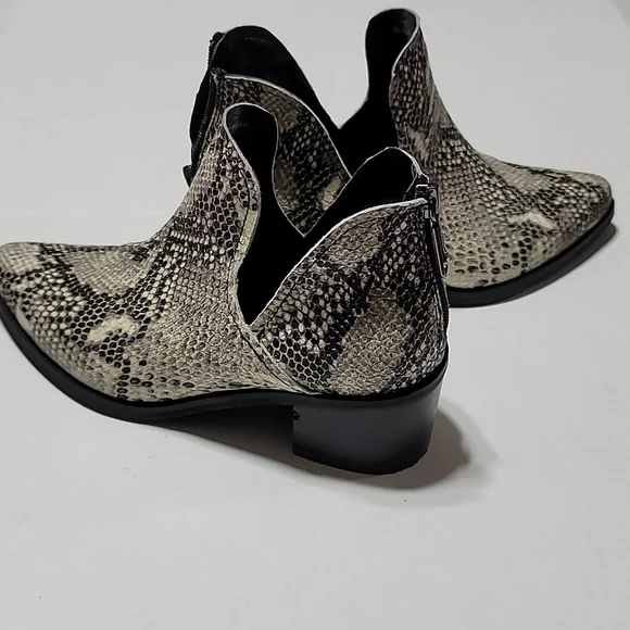 COPY - BLONDO SZ 7.5M WESTERN SNAKESKIN ANKLE BOOTS WATERPROOF COWBOY POINTY TO… - Picture 16 of 16